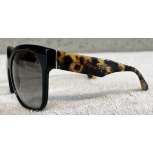 Prada SPR 10R 1AB-0A7 Black Brown Tortoise Shell Square Sunglasses 57-19-140